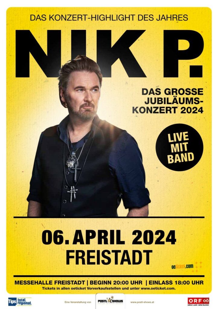 NIK P. Live mit Band Freistädter Messehalle